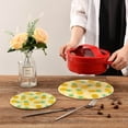 thumbnail image 7 of Pineapple 2 Pack Pot Holders Trivets, Heat Resistant Hot Pads for Kitchen Table Decoration Trivets for Hot Dishes/Pot/Bowl/Teapot/Hot Pot Holders, 7" + 9.45", 7 of 7