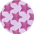 thumbnail image 1 of Ahgly Company Indoor Round Patterned Blossom Pink Area Rugs, 4' Round, 1 of 6