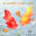 thumbnail image 5 of AMOS 4D Gummy Golden Fish Peach & Mango Candy, Made with Real Fruit Juice 2.29 oz (Pack of 1), 5 of 9