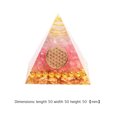 thumbnail image 3 of 5cm Orgonite Pyramid Heal Chakra Pink Crystal Stone Energy Orgone Accumulator (E), 3 of 8