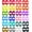 48pcs-Multicolor, variant on Cup Markers for Drinks, 24Pcs Silicone Drink Marker Bands Bottle Strip Tag for Bar Party Martinis Cocktail Champagne Stem Glasses