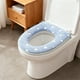 thumbnail image 4 of CaiYueKe Glow in Dark Toilet Seat Cover, Plush Soft Washable Non-Slip Bathroom Mat, Universal Fit Warm Cushioned Toilet Lid Cover for Winter Comfort, Luminous Toilet Seat Mat, 4 of 7