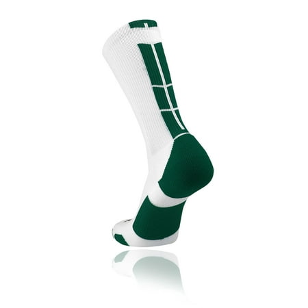 

TCK Baseline 3.0 Elite Home Team White Body Crew Socks (White Dark Green S)