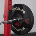 thumbnail image 5 of Titan Fitness X-3 Series 80" Red Bolt-Down Power Rack, 24" Depth, Rackable 1650 LB Cage, 1.25" and 2" Pull Up bars, Standard J-Hooks, Weightlifting and Strength Training, 5 of 7