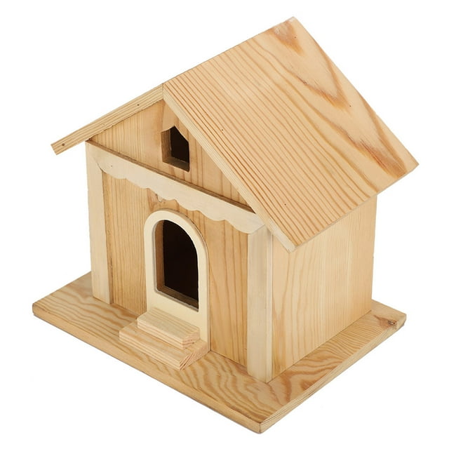 Bird House,Wooden Bird House DIY Birdhouse Outdoor Decoration Exquisite Design