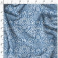thumbnail image 3 of Soimoi Polyester Fleece Blue Fabric By the Yard - 56 Inch Wide -Florals Print Fabric - Elegant and Timeless Patterns for Fashion and Home Decor Printed Fabric, 3 of 6
