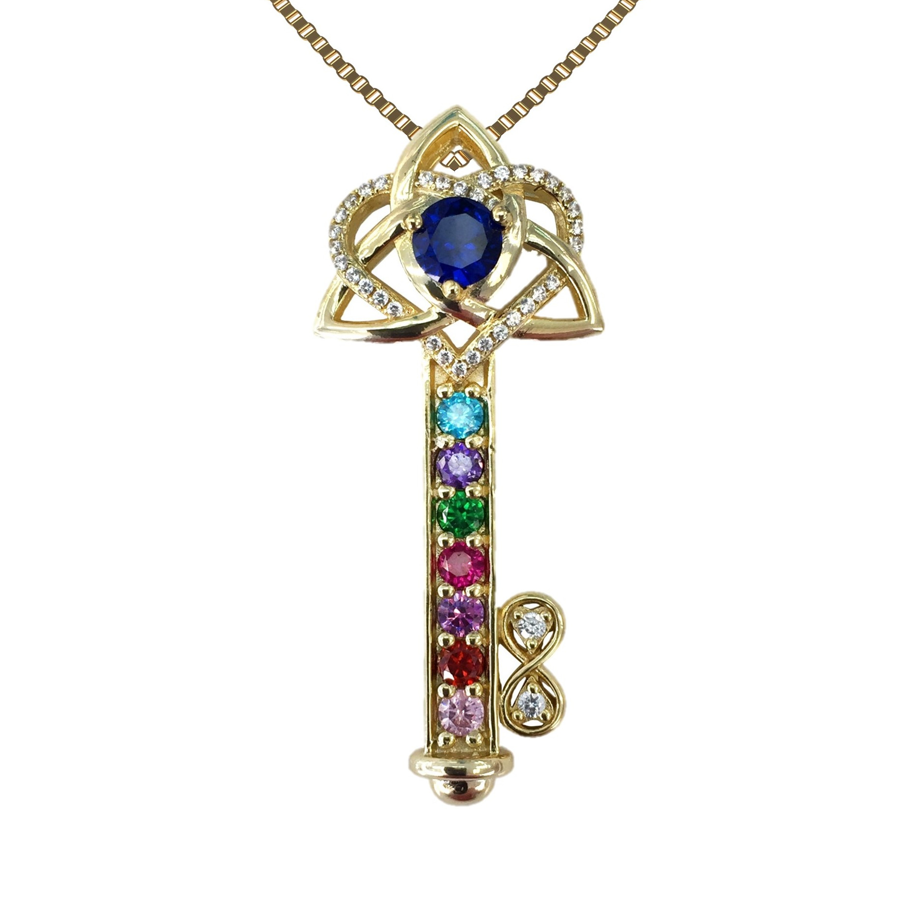 mothers necklace 7 stones