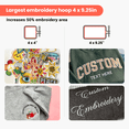 thumbnail image 6 of Poolin EOC05RE Home Embroidery Machine for Beginners, 4” × 9.25” Hoop, 7” Touchscreen, Perfect for Small DIY Projects, 6 of 8