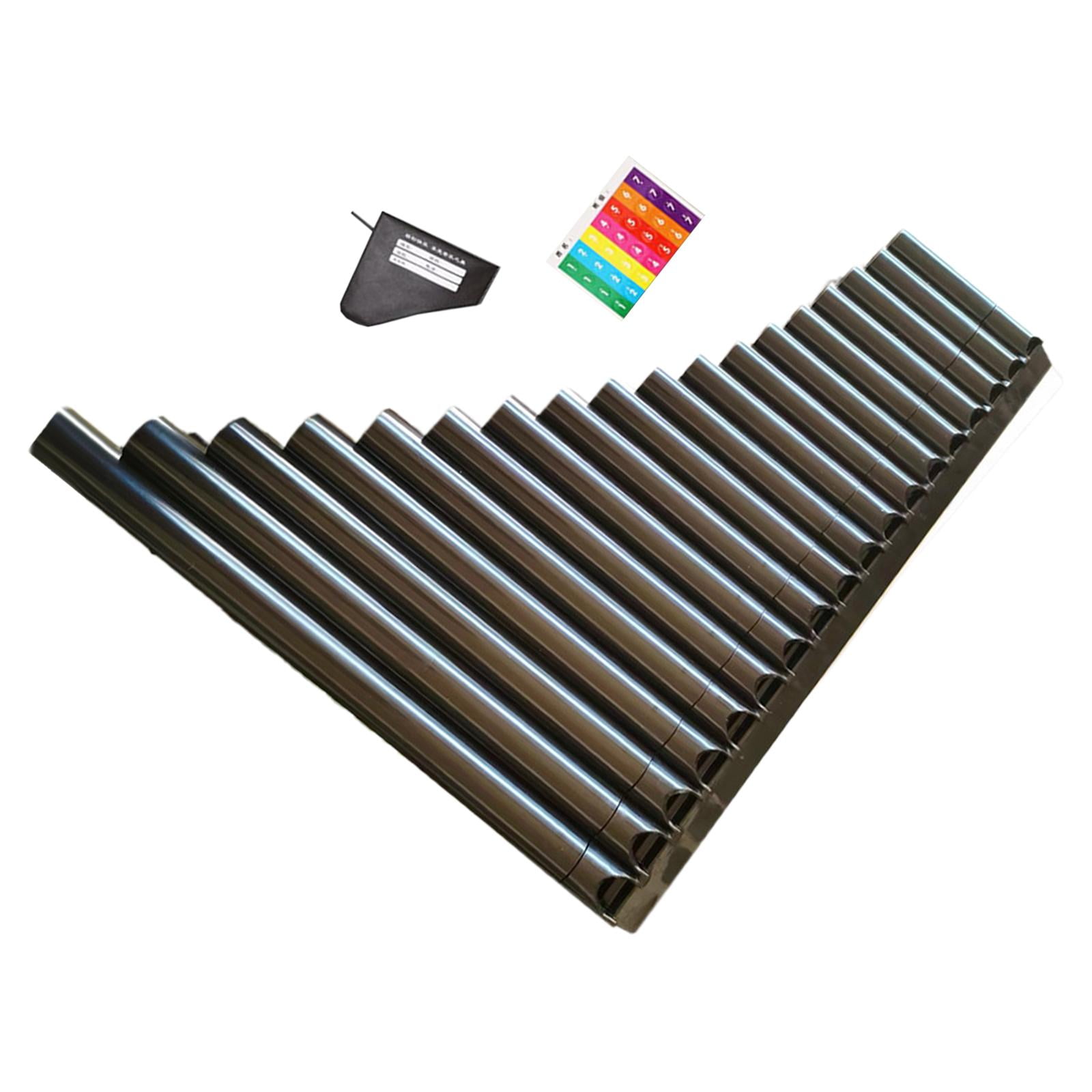 LeeQinersw Pan Flute C Tone 18 Tube Comfortable to Hold Handmade Easy Learning Folk Musical