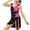Black., variant on Agkizg Girls Two Piece Swimsuit Set Print with Chest Pad Adjustable Strap Surf Swim Dress for Kids