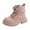 Red, variant on Gvdentm Girl Boots Size 2 Girls Ankle Boots for Toddler/Little Kids - Zipper, Low-Top, Flat Heel, Casual(Black,9)