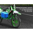 thumbnail image 6 of Mohsoe 36V 350W Youth Electric Dirt Bike, Upgraded Motor & E-Brake, 3-Speed Gears for Off-Road, Green, 6 of 8