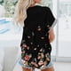 thumbnail image 5 of Tops de Mujer Camisas Blusas Blusa de Solapa Casual Estampado de Manga Corta Camisa Suelta Botones Cárdigan Odeerbi  ODB145922, 5 of 6