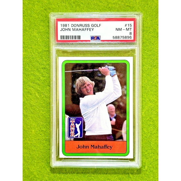 John Mahaffey ROOKIE CARD PSA 8 PGA RC 1981 Donruss Golf JOHN MAHAFFEY PGA TOUR