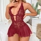 thumbnail image 2 of Gibobby ropa interior Ropa interior Sexy de talla grande para mujer, mono de encaje Sexy, mono de pasión, ropa interior, lencería(Rojo, S), 2 of 5