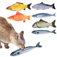 thumbnail image 3 of Jouet pour Chat 11.81 Po Poisson Réaliste Résistant aux Morsures Jouet à Mâcher pour Chat avec Herbe à Chat, 3 of 8