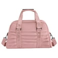 thumbnail image 1 of Bolsa deportiva de gimnasio, bolsa de viaje con compartimento para zapatos, ligera y ajustable. Rosa, 1 of 9