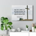 thumbnail image 6 of Scripture Walls  Holy Temple Habakkuk 2:20 Bible Verse Canvas Christian Wall Art Ready to Hang Unframed, 6 of 16