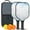Black-3, variant on Pickleball Paddles Set Of 2, Fiberglass Surface, Ice Crystal Print, 4 Balls & Bag