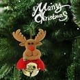 thumbnail image 5 of yulier Christmas Bell Ornaments, Cute Santa Claus Snowman Reindeer Bear Doll Christmas Character Hanging Ornaments Bell Pendant Christmas Tree Decorations Xmas Gifts, 5 of 6