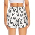 thumbnail image 2 of Lsque Funny Chicken Printed Women's Running Shorts with Liner Pockets,Elastic Quick Dry Workout Athletic Gym Yoga Shorts,Womens High Waist Shorts-XX-Large, 2 of 9