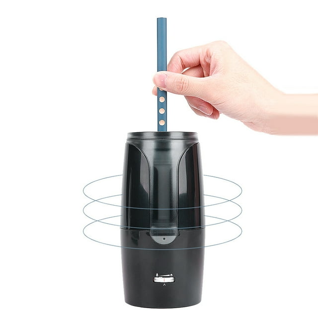 Electric Pencil Sharpener, Portable Electric Pencil Sharpener Helical Blade To Fast Sharpen For Colored Pencils USB Battery Operated In School Classroom OfficeHome