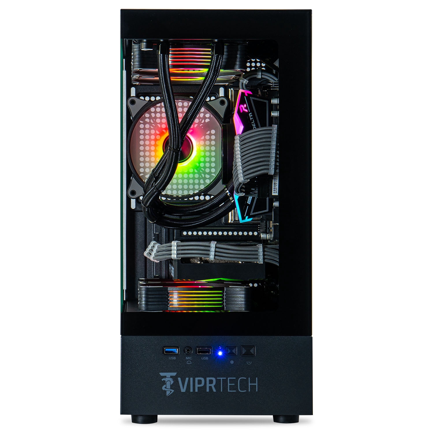 ViprTech Reaper 1.0 Gaming PC, AMD Ryzen 7 8700F 5GHz, RTX 5060 Ti, 16GB DDR5, 1TB SSD Desktop Black
