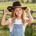 thumbnail image 4 of Kids Girls Boys Bling Rhinestone Western Cowgirl Hat Sparkly Star Disco Cowboy Hat,One Size, 4 of 4