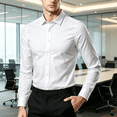 thumbnail image 4 of LIBRCLO Mens Shirts Long Sleeve Business Work Dress Shirts Casual Button Down Shirts, Size XS, 4 of 6