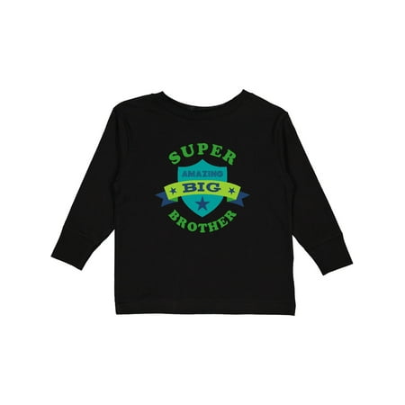 

Inktastic Super Amazing Big Brother Gift Toddler Boy Girl Long Sleeve T-Shirt
