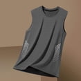 thumbnail image 3 of Cmfcve Mens Side Mesh Workout Tank Big & Tall Regular Fit Crewneck T Shirts Sleeveless Gym Muscle Tee with Ventilation, 3 of 4