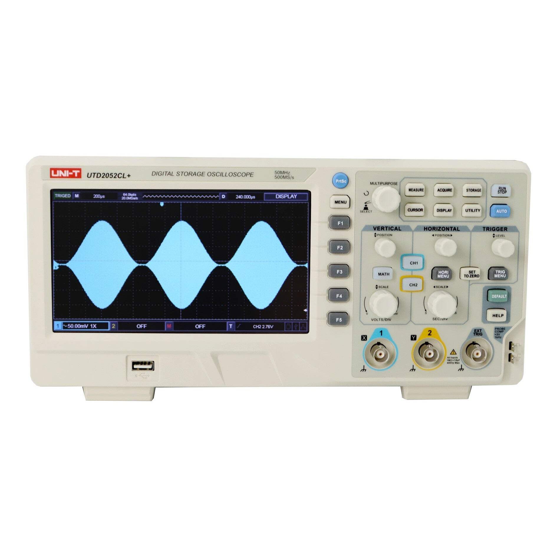 UNI-T UTD2052CL+ 50MHz 2CH DSO Digital Storage Oscilloscope