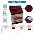 thumbnail image 6 of Valentine's Day Table Runner - 60 Inch Long Love Truck Balloons Red Plaid Beige Cotton and Linen Blended Dress Scarves Farmhouse Table Runner for Kitchen Dining, Coffee Table, 13" x 60", 6 of 8
