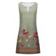 thumbnail image 3 of Vestidos Puntoco para mujer, vestido informal holgado de verano con estampado Floral, vestido sin mangas con agujeros para playa, vestidos sin mangas, 3 of 4