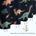 thumbnail image 6 of Dark Blue Dinosaurs Space Pattern Shower Curtain 72"x72" ,Bathroom Decorative Shower Curtains Set with 12 Hooks,Modern Waterproof Washable Shower Curtain, 6 of 6