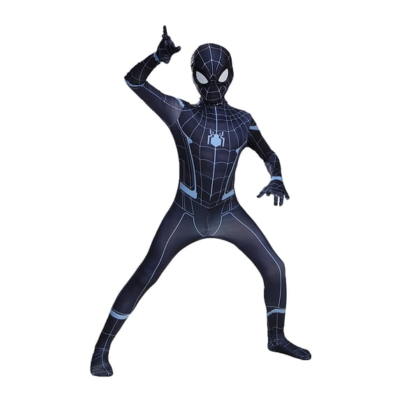 Cosplay Costume Spider Hero Pattern Jumpsuit Full Body Stretch Suit for Role Play Show Performance and Carnival Party Night