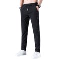 thumbnail image 1 of (Ice Silk Straight Black [paquete individual]-5XL) Pantalones elásticos de secado rápido para hombre, 1 of 8