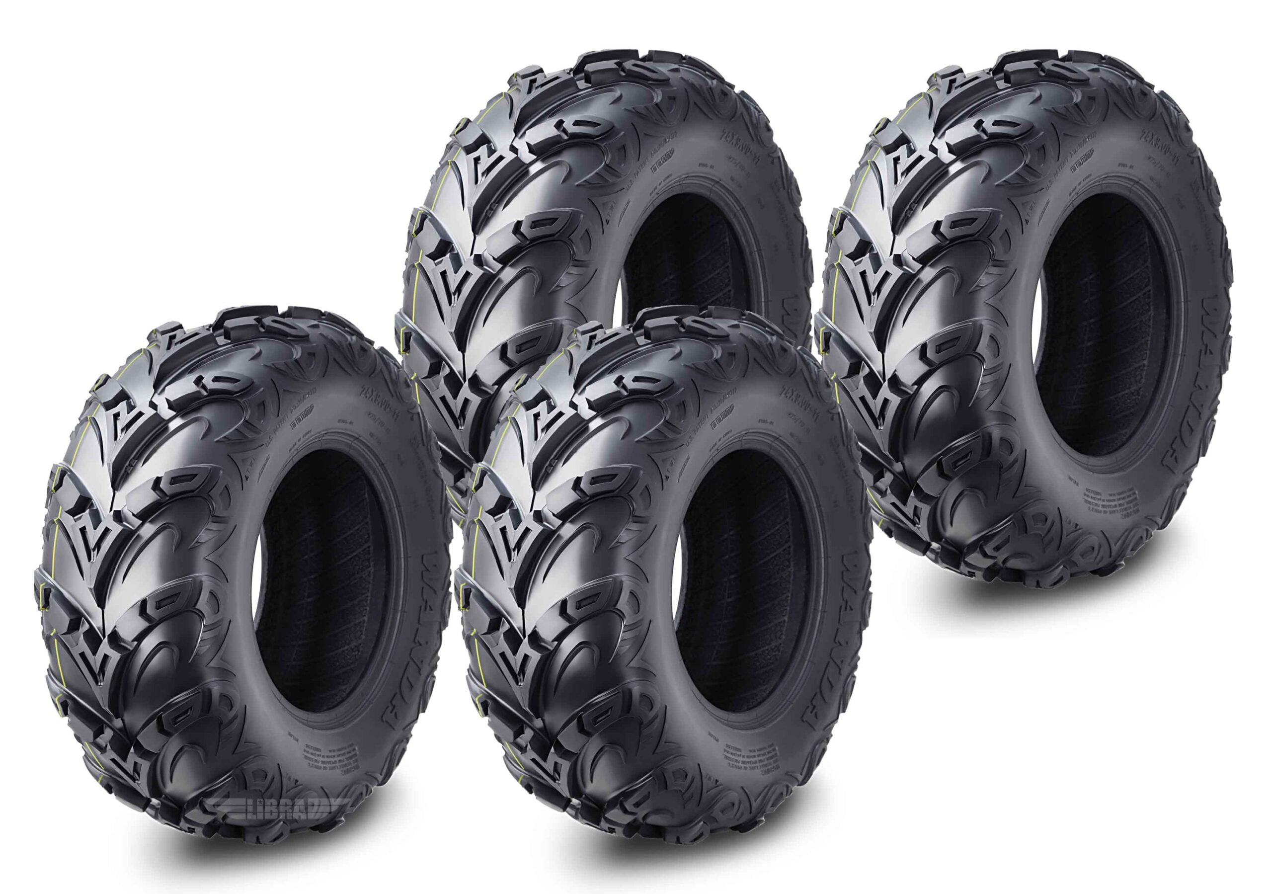 WANDA Mud Sling 8 Ply ATV Tires 24x911 Front & Rear fit 8689 Honda