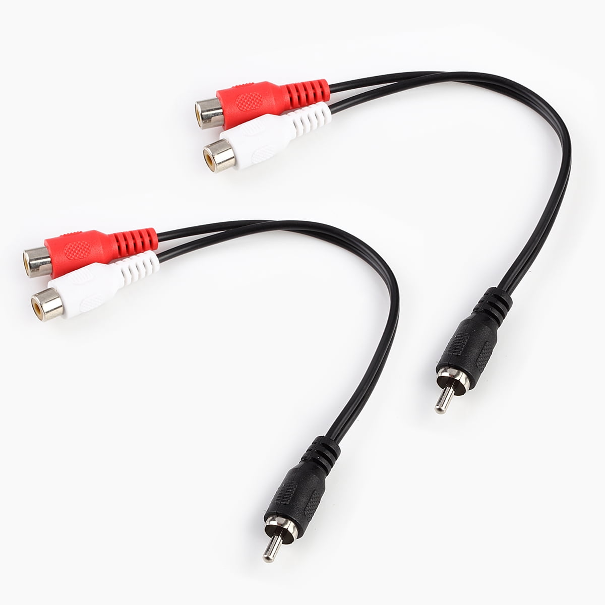 2 Pack 3.5 ft 1 Male RCA Plug to 2 Female RCA Audio Y Cable
