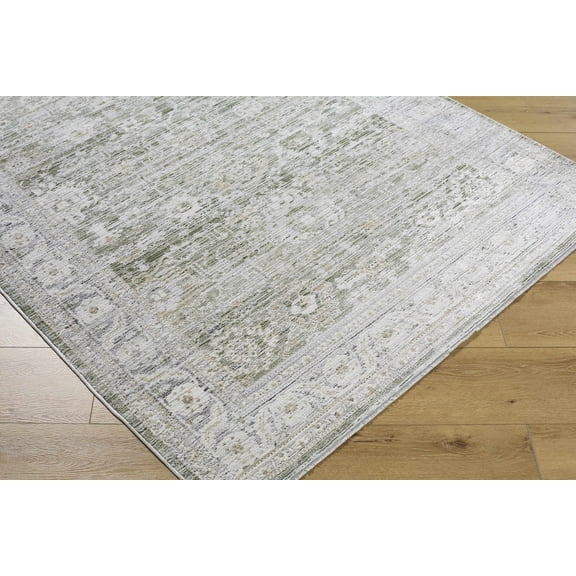 Boutique Rugs Alexia Traditional Area Rug - Light Gray, Medium Gray, Charcoal - 7'10" x 10'