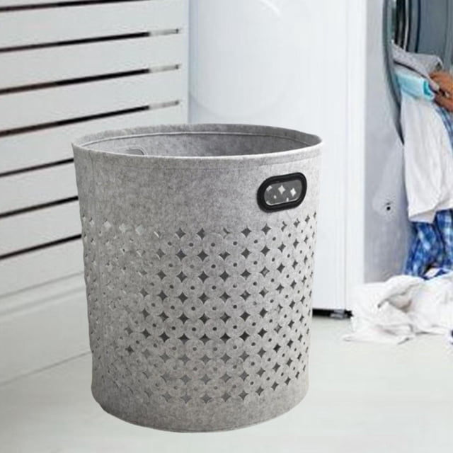 Organizador de almacenamiento de cesta de lavandería portátil Organizador Hollow Space Hollow Saving Ropa Cesta de almacenamiento para el Hotel de