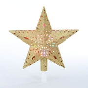 Holiday Time LED Christmas Tree Topper, Gold Star, 16.25"