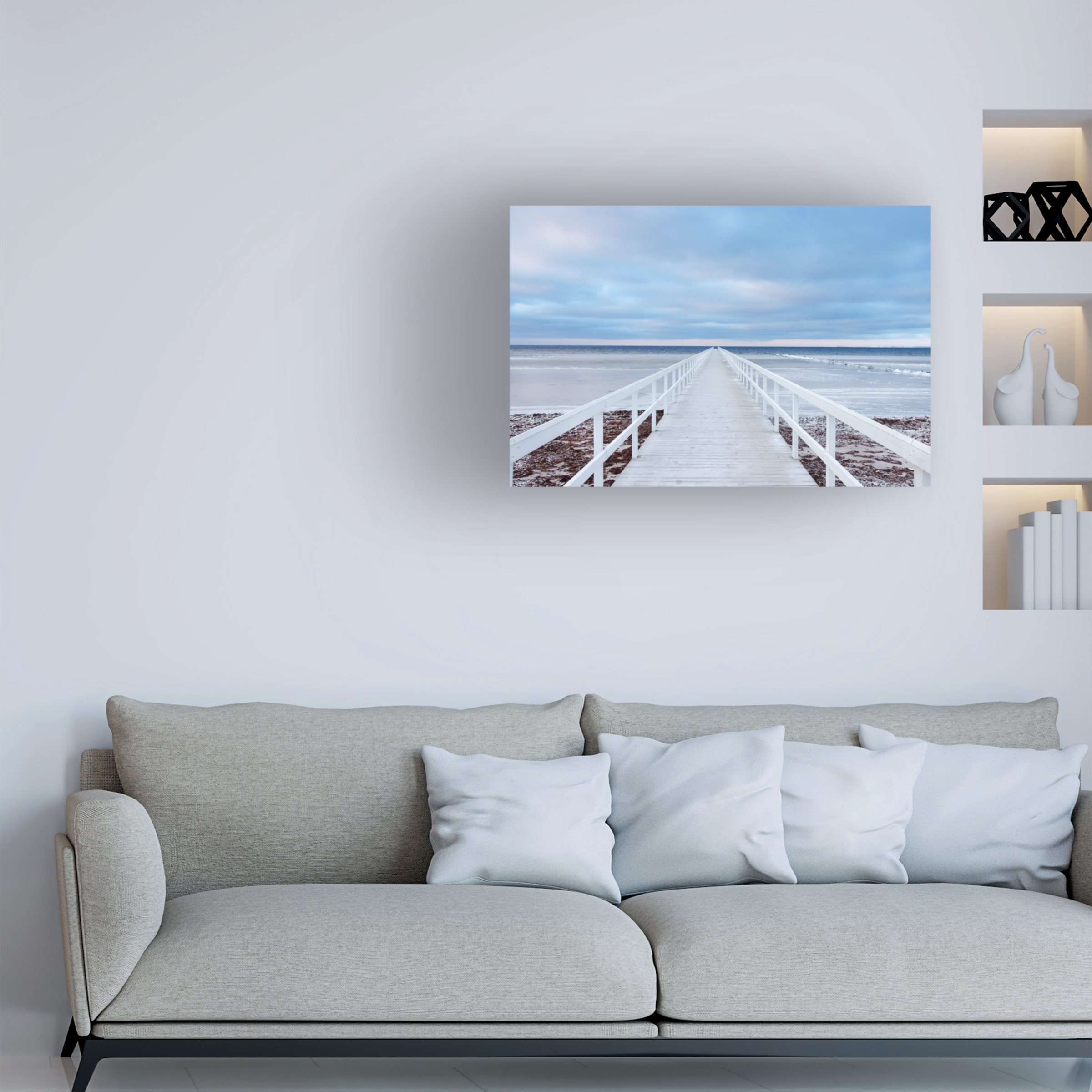 Jacek Oleksinski 'The Bridge' Canvas Art