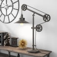 thumbnail image 3 of Evelyn&Zoe Traditional Metal Wide Brim Table Lamp with Pulley System, 3 of 10