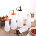 thumbnail image 2 of Reheyre Squeeze Sauce Bottle Food Grade PE Condiment Dispenser with Pointed Mouth Design for Reducing Waste (for Ketchup), 2 of 8