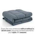 thumbnail image 5 of Southshore Fine Living, Inc. King Size Down Alternative Comforter, Cal King Comforter, Slate Blue, 5 of 9