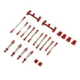 thumbnail image 3 of RC Car Shocks Absorber Set, Long Service Life Textured RC Spare Metal Kit Easy Disassembly Aluminum Alloy  For DIY Red, 3 of 8