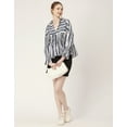 thumbnail image 5 of Moomaya Printed Pleated Tops For Women, Long Sleeves Summer Top, Designer Collar Shirt, 5 of 8