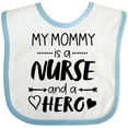 thumbnail image 3 of Inktastic My Mommy is a Nurse and a Hero Boys or Girls Baby Bib, 3 of 4