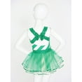thumbnail image 4 of Zaldita Kids Girls Sequin Striped Christmas Dance Dress Ballet Tutu Ballerina Gymnastics Leotard Green 12, 4 of 7